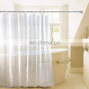 Heavy-Duty Waterproof Mildewproof 3D PEVA Plastic Bath Shower Curtain