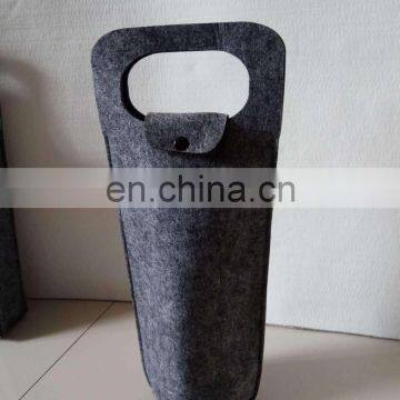 Factory Supply Customized Size Felt Wine Bottle Bag in Leather photo-5