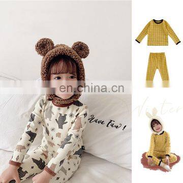 4196 Quickly Delivery Supplier Baby Home Sleepwear Cartoon Pajamas Set photo-2