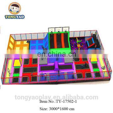 Trampoline With Large Foam Blocks,delicate Color Large Foam Pit Indoor Trampoline From China