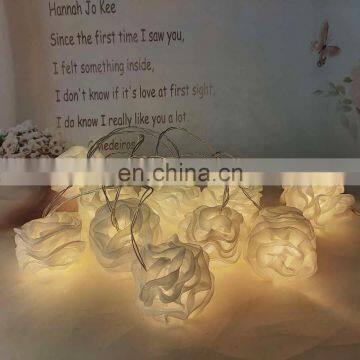 Valentine's Day Party Unique LED Fairy Cloth Rose String Light For Wedding Holiday