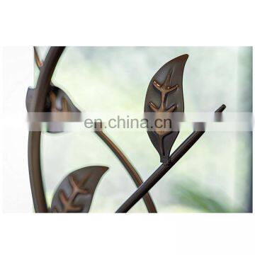 Italy Modern Custom Home Decor Hotel Restaurant Office Cheap Leaf Shape Iron Base Antique Nightstand Lamps photo-3