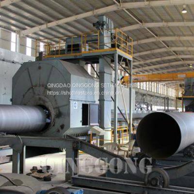 PIPE SHOT BLASTING MACHINE