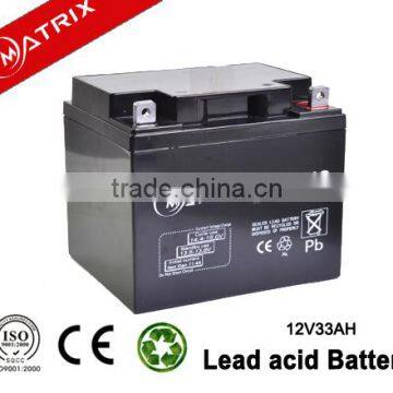 Auto Control System gel battery 12v 33ah with high quality