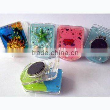 Acrylic liquid insert cartoon floater fridge clip