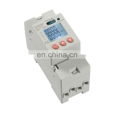 Din Rail Plastic Enclosure low power consumption energy meter lcd display electrical metering equipment for sale