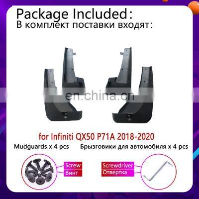 New 4PCS for Infiniti QX50 P71A 2018 2019 2020 Mudguards Mudflap Fender Mud Flaps Splash Front Rear Baffle Protect Accessories photo-3