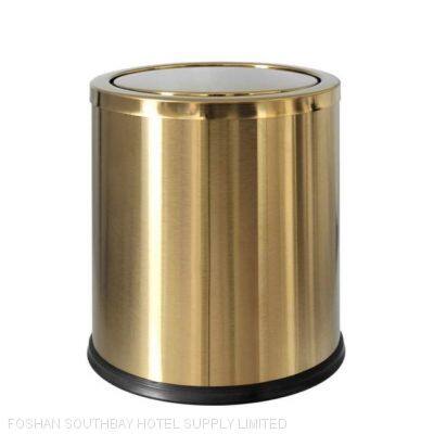 Hotel Room Waste Bin With Swing Top
