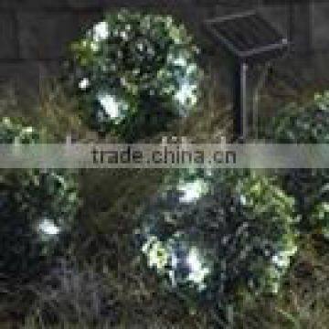 2 Pack Outdoor Garden 30 Bright White LED Solar Topiary Tree Bush Landscape Path Light Lamp Yard Patio Decoration photo-5