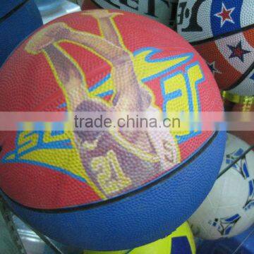 Colorful Rubber Basketball