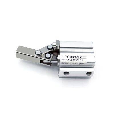 JGL32 Series AL32 Double Acting Clamping Rocker Arm lever Pneumatic Air Cylinder With Magnetic photo-2