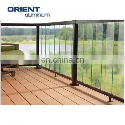 Modern Tempered glass handrail balcony area