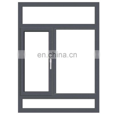 Aluminium frame tempered glass window low-e double glass windows doors for sale