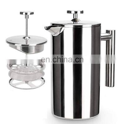 Double Wall Insulated Vacuum Stainless Steel French Press Coffee Maker photo-4
