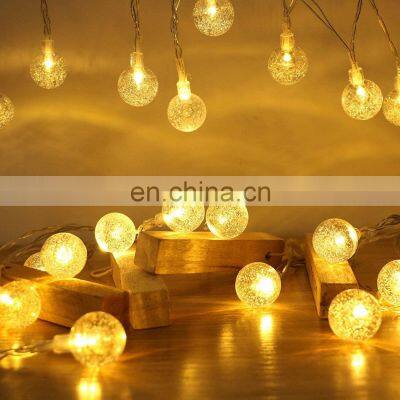 Diy Christmas House Decoration Ball Shape  Outdoor Night Lamp  Led Crystal Ball Light