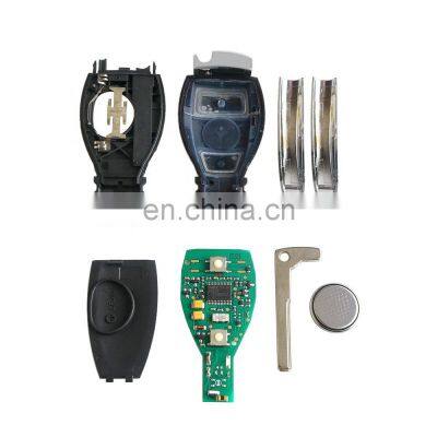 2 Buttons Keyless Entry 433 / 315 Mhz Car Remote Key Case For Benz NEC & BGA Smart Car Key