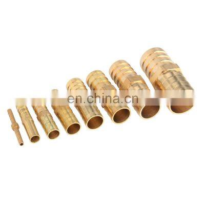 AUSO EP34 Brass Splicer Pipe Fitting i Type Hose Barb 4 8 10 12 14 16 19 25mm Copper Barbed Connector Joint Coupler Adapter