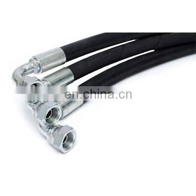 3/4'' Male Hydraulic Hose Assembly Black Tube Color 36'' length high pressure flexible hose