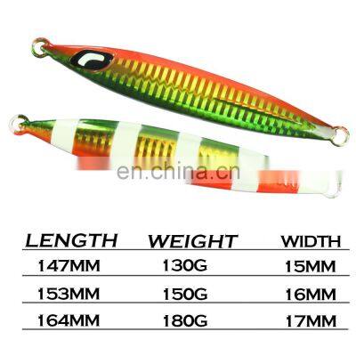 JOHNCOO 130g 150g 180g Wholesale High Quality Saltwater Artificial Bait Long Casting Fishing Metal Jig Lure photo-2