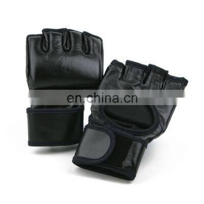 Manufacture Custom Professional Training Grappling Sparring Pu Leather Boxing Gloves