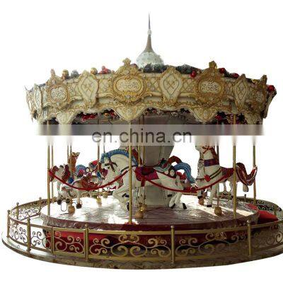 Fairground commercial carousel horses ride antique merry go round for sale