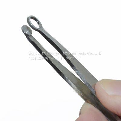Annular Nose Pore Trimming Artifact Manual Stainless Steel Round Nose Hair Scissors Nose Hair Clip Forceps Men photo-5