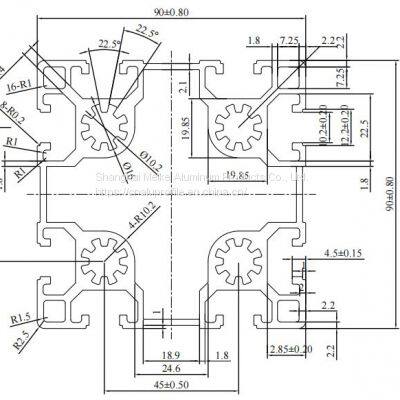 MK-10-100100 Silver Anodized T Slot Extruded Aluminum Profile Extrusion for SIM Rig Factory Price photo-2
