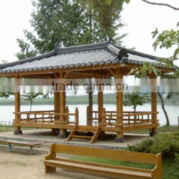 large outdoor wooden pavilion