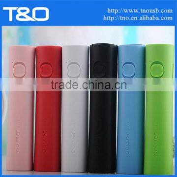 LED light 2600mAh power bank cheap charger for smart mobile