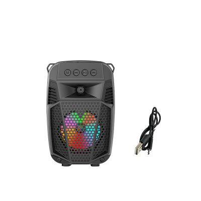 SING-E ZQS1430 OEM 8W Powered Led RGB Colorful Light Stage Party Dj Stereo Bass Subwoofer Loud Sound Wireless Speaker