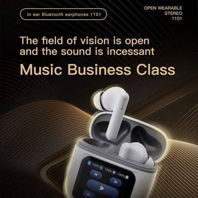 New TWS Wireless Earphone Bt V5.3 Touch LCD Screen Headphone Earbuds Gaming Headset ANC+ENC Noise Reduction Earphone photo-4