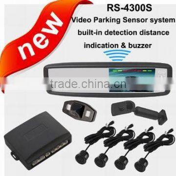 4.3 inch special video parking sensor system with anti radar