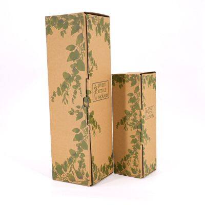 Custom Logo Sturdy Cardboard Corrugated Plant Transport Potted Live Shipping Box for Live Plants