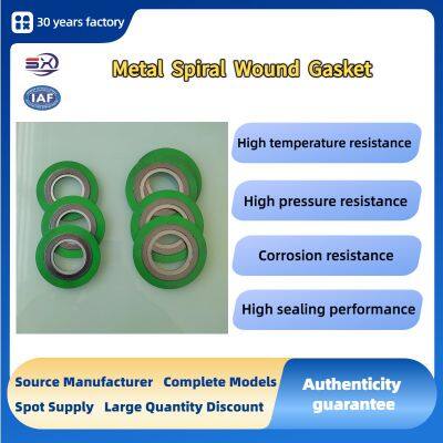 High Temperature and High Pressure Resistant Flange Gaskets, Metal Inner and Outer Ring Spiral Wound Gaskets, DN100 DN300 DN600