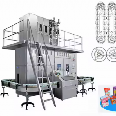 Automatic Protein Beverage Brick Shape Aseptic Carton Filling Packing Machinery photo-2