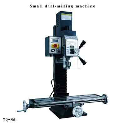 Компактный комбинированный вертикальный сверлильно-фрезерный станок для работы с деревом, пластиком и мягкими металлами, легко используемый дома