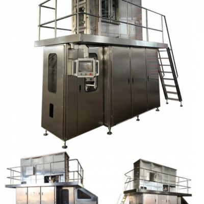 Треугольный картонный и фуражный пакетный комбинированный асептический дозатор и упаковщик для нейтральных жидкостей, таких как молоко и сок