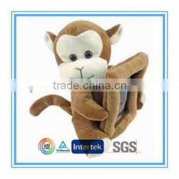 Stuffed monkey photo frame