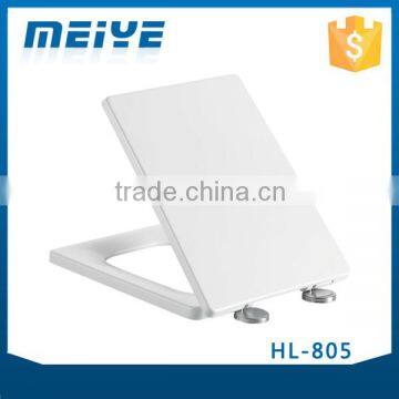 HL-805 MEIYE UF 440*368*40mm Elongated Soft-closing Toilet Seat Cover Ramp Down Toilet Lid