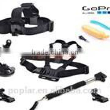 11-in-1 GoPros accessory kit for Gopros Hero2/3/3+/4/4 Session with M Size Carring Case