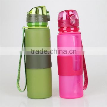 Mlife good quality folding plastic water bottle/ protable water thermos