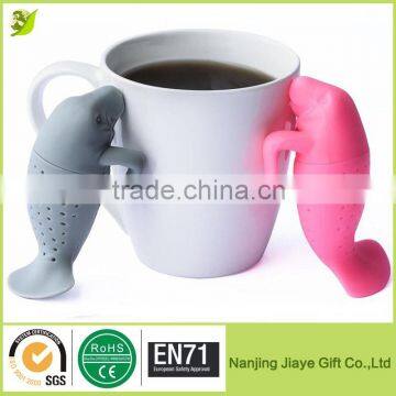 Wholesale Manatee Shaped Silicone Tea Bag Holder