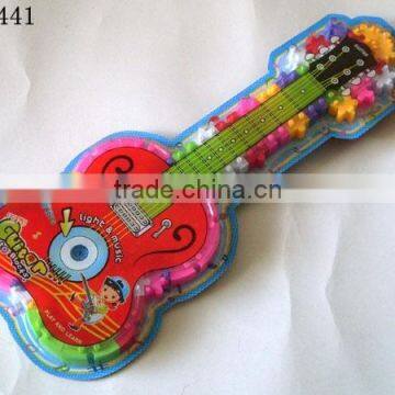 Music guitar suction plate blocks Intelligence toys Children play small toys