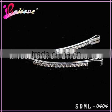 Metal small fancy hair pins accessories, hairpin with diamond, hair pins for girls