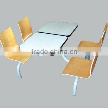 Waterproof hpl KFC table and bench