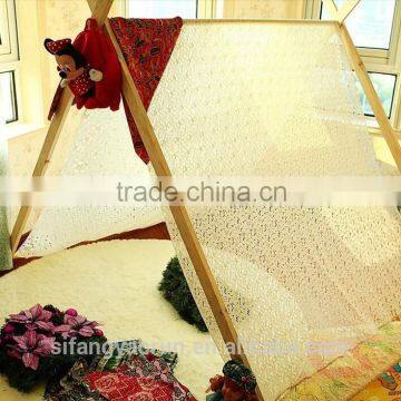 Beautiful lace fabric design princess kids tent indoor teepee