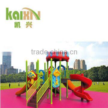2015 Hot-sale Kids Outdoor Amusement Playground Equipment Long Plastic Slide