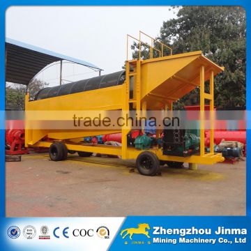 Mobile Trommel Screen Gold Washing Machine In Ghana