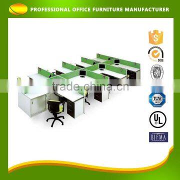 OEM Modern Wooden Aluminium Linear Office Partition Workstation