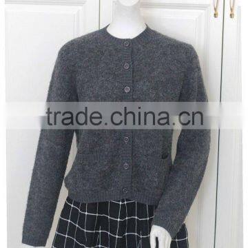 Chinese knitting manufacturer women soft long sleeve cardigan